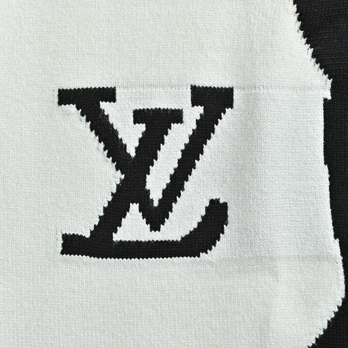Louis Vuitton portrait jacquard wool knit sweater